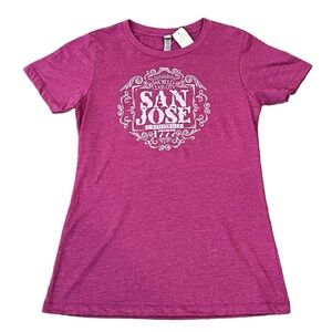 SAN JOSE CALIFORNIA t-shirt Large new with tags pink